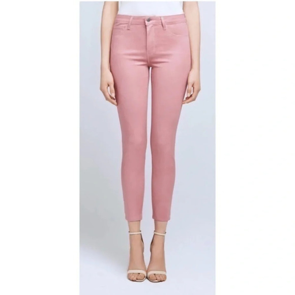 L’Agence • Margot High Rise Dusty Coated Rose Ankle Skinny - Picture 2 of 8